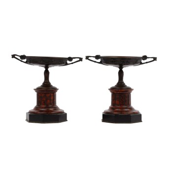 HENRY CAHIEUX 'Pair of Tazzas'