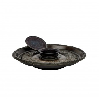 BRONZE INKWELL.