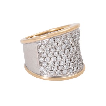 Ring, mit 88 Diam.-Brillanten zus. 2,54 cts.