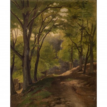 DEIKER, JOHANNES CHRISTIAN (1822-1895), 'Waldinneres',