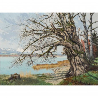 GRAF, PHILIPP (1874-1947), 'Vorfrühling am Chiemsee',