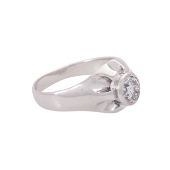 Ring mit Brillant ca. 1 ct,