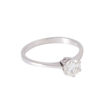 Ring mit Brillant ca. 0,70 ct,