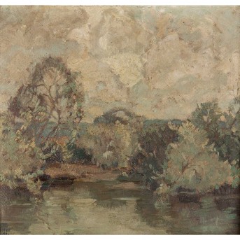 MILLER-DIFLO, OTTO (1878-1949) 'Landscape'. 