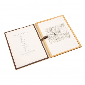 MAPPE 125 Jahre Société des Peintres, Sculteurs et Architectes Suisse, Section Vaud, 9 Graphiken, 1991,