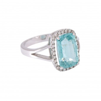 Ring mit einem Paraiba -Turmalin ca. 4,0ct.
