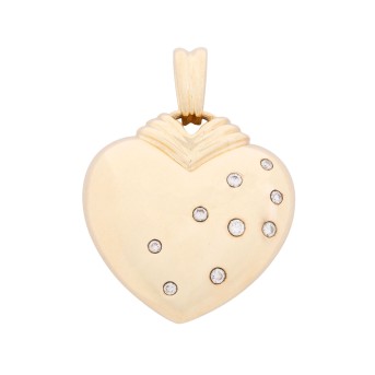 VICTOR MAYER VICTOR MAYER Anhänger 'Herz', 9 Brillanten,