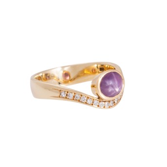 Ring mit Sternrubin,