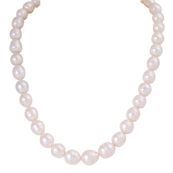 South Sea pearl necklace, 38 white 