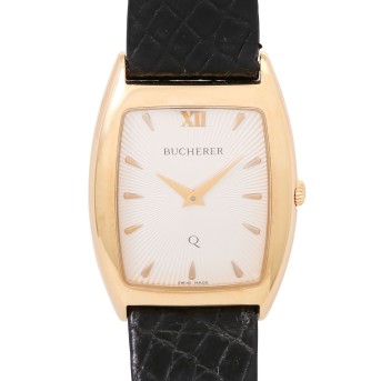 BUCHERER BUCHERER Q 18K Herren Tonneau Armbanduhr, Ref. 956.049.