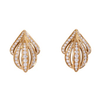KAT FLORENCE Pair of stud earrings with diamonds 