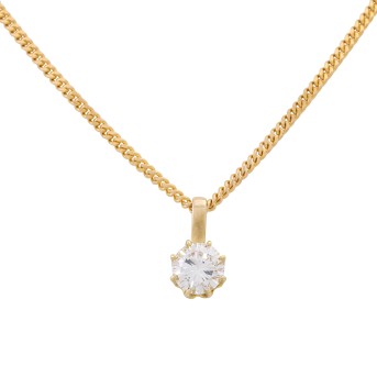 Solitäranhänger mit Brillant 1,05 ct,