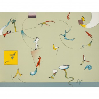 VOSS, Jan (geb. 1936), Figürliche Komposition, 1972