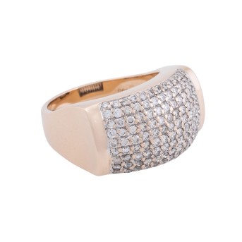 Ring mit 117 Brillanten,