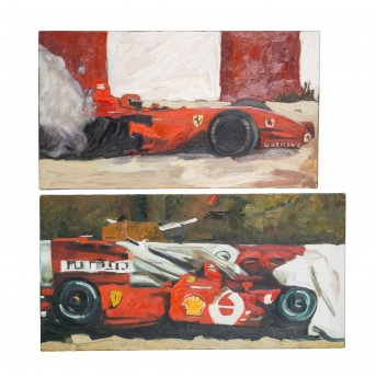 KÄSER, PETER OSKAR (born 1966), 2 Formula I scenes with Ferrari, 2001/2002,
