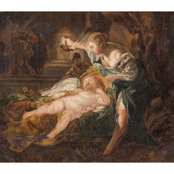 MALER/IN DES 18./19. JAHRHUNDERTS, 'Schlafender Amor',