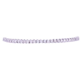 Tennis bracelet set with 66 brilliant-cut diamonds,
