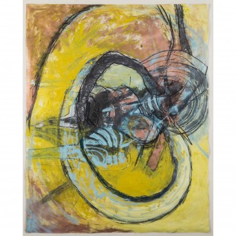 LEBERER, CAMILL (geb. 1953), 'Abstrakte Komposition', 1985,