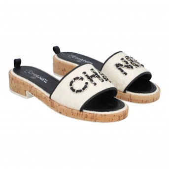 Chanel cork sandals mules - Gem