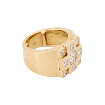 Ring mit Brillanten zus. ca. 1,8 ct,