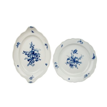 MEISSEN MEISSEN zwei große Platten, 1860-1924