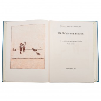 RIBEMONT-DESSAIGNES, GEORGES, 'Die Ballade vom Soldaten', 34 Lithographien von MAX ERNST,