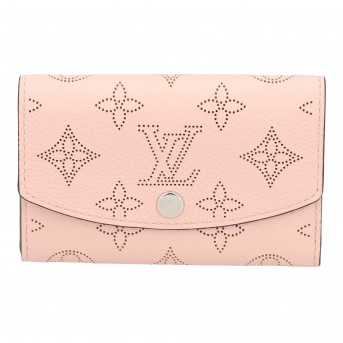Shop Louis Vuitton MAHINA 2022 SS Monogram Leather Folding Wallet