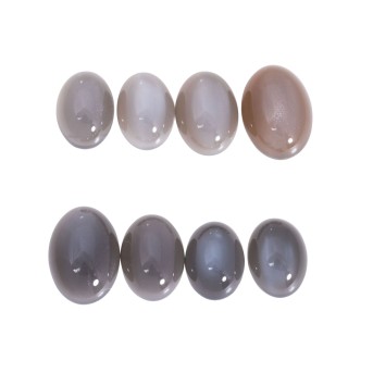 8 lose Mondstein Cabochons,