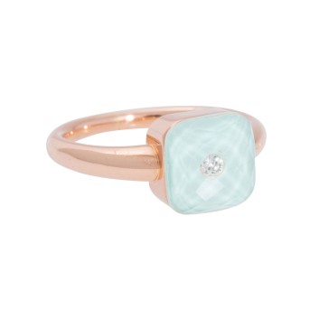 MEISSEN MEISSEN Ring mit Brillant, ca. 0,05 ct,