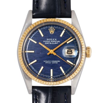 ROLEX ROLEX Vintage Datejust 36 Ref 1601 'Rare Shantung Dial' Herrenuhr von ca. 1973.