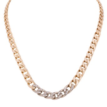 Panzerkette mit 24 Brillanten,