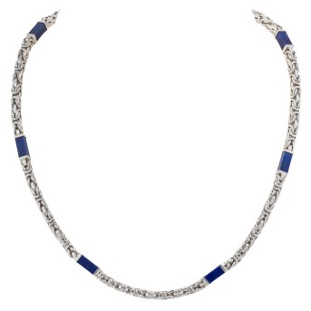 Königskette mit Lapislazuli Zwischenteilen,