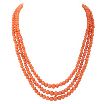 3-reihiges Korallencollier,