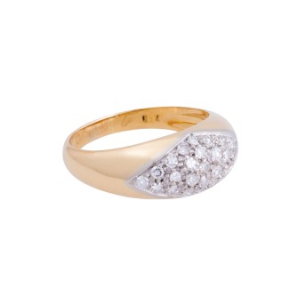 Ring mit 25 Diamanten zus. ca. 0,5 ct (graviert),