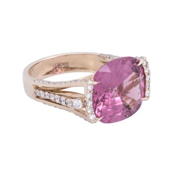 Exklusiver Ring mit feinem burmesischem Spinell von ca. 11,10 ct,