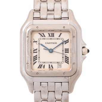 CARTIER CARTIER sehr seltene Vintage MM Panthere Armbanduhr, Ref. 383955. Ca. 1980er Jahre.