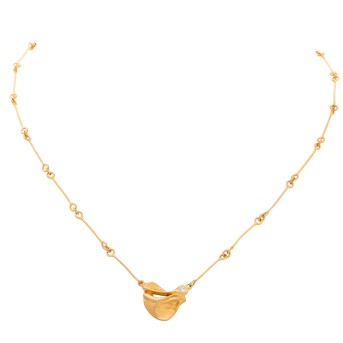 Kette und Anhänger mit Brillant