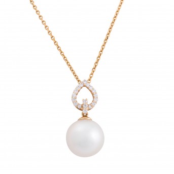 Pendant with fine South Sea cultured pearl, 