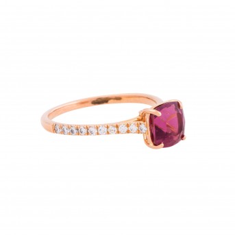 TIFFANY & CO. Ladies' ring, especially with rose-colored tourmaline