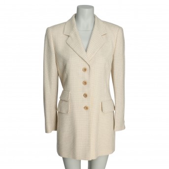 Vintage Escada Blazer Margaretha Ley Single Breast Wool Jacket Size 38