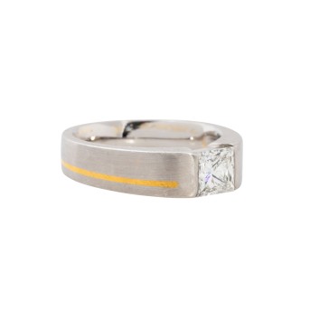 Ring mit Prinzess- Schliff Diamant ca.2,0 ct,