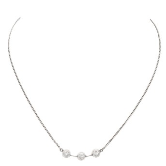 Collier mit 3 Brillanten,