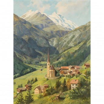 FERBUS, RUDOLF (geb. 1929), 'Heiligenblut vor Großglockner',