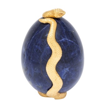 Dose mit Schlange im Stil von Fabergé,