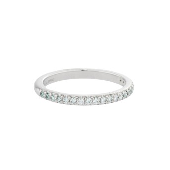TIFFANY&CO memo ring 'Soleste' with 21 brilliant-cut diamonds,