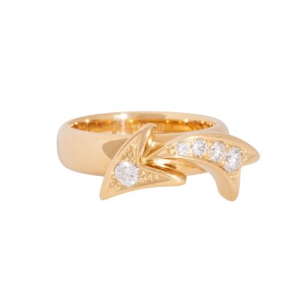 Ring 'Komet' mit Brillanten,
