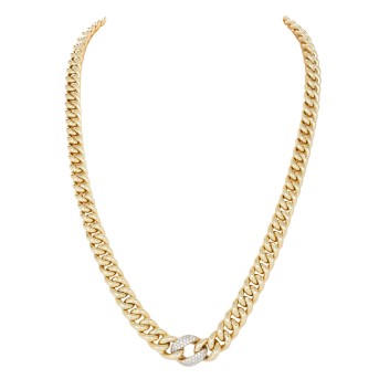 Panzerkette mit 44 Brillanten,