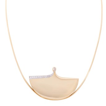 PAOLO SPALLA necklace with diamond drops and brilliant-cut diamonds,