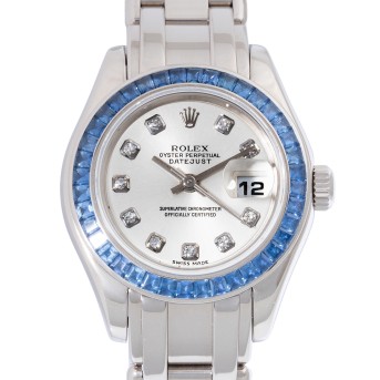 ROLEX ROLEX Datejust 29 Pearlmaster 'Saphir' Damenuhr, Ref. 80309.