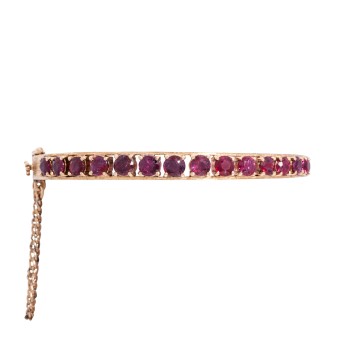 Armreif mit 14 Rubinen,